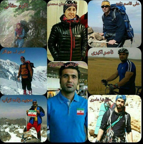 تشییع پیکر 7 کوهنورد فقید مشهدی در شهر ازنا (تصاویر)
