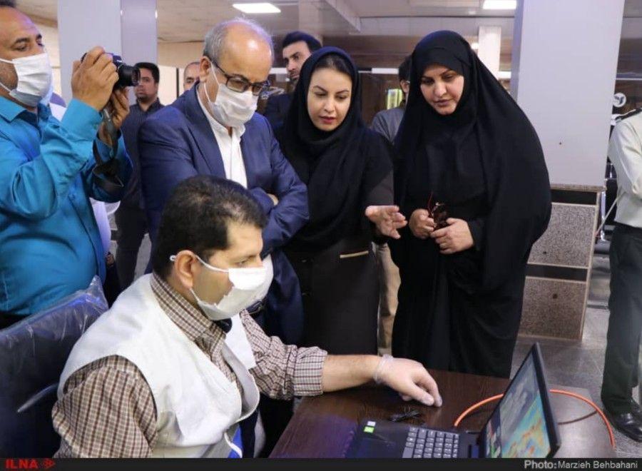 آغاز پایش مسافران در فرودگاه آبادان توسط اسکنر حرارتی+ تصاویر
