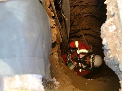 فاضلاب شهری در کاشان جان کارگر چاه‌کن را گرفت
