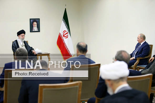 دیدار رئیس جمهور روسیه با رهبر معظم انقلاب