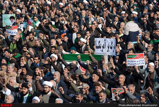 راهپیمایی مردم در محکومیت اغتشاشات اخیر - مشهد