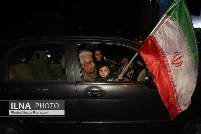 شادی مردم پس از صعود ایران به جام جهانی قطر