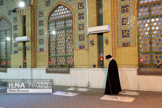 حضور رهبر انقلاب در مرقد مطهر امام راحل و گلزار شهدای بهشت زهرا