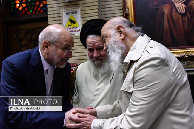 مراسم ترحیم مادر غلامعلی حداد عادل