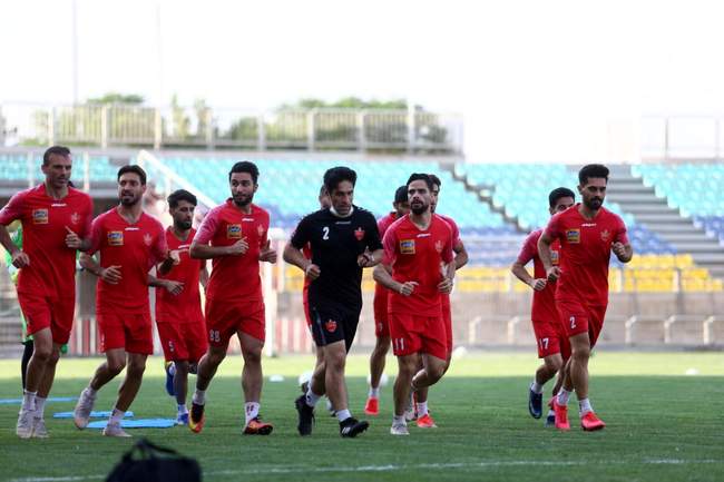 گزارش تصویری: پرسپولیسی ها آماده رویاروی به فولاد 