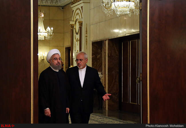 حسن روحانی و محمدجواد ظریف