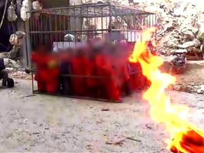 داعش ۱۲ شهروند عراقی را زنده در آتش سوزاند