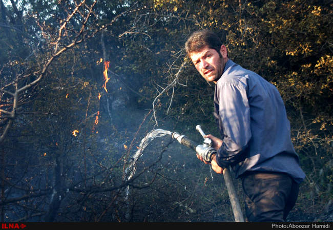 آتش سوزی مراتع و راشستانهای خورگام رودبار گیلان