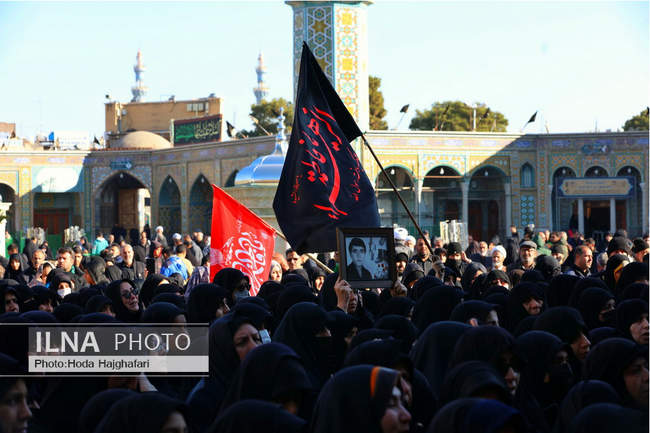 تشییع پیکر سه شهید گمنام در قم  
