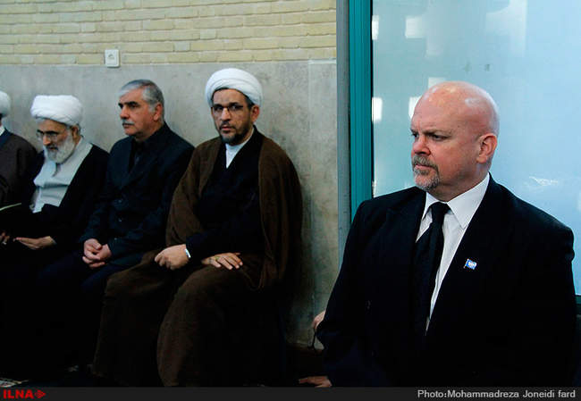 مراسم ترحیم غضنفر رکن آبادی سفیر سابق ایران در لبنان