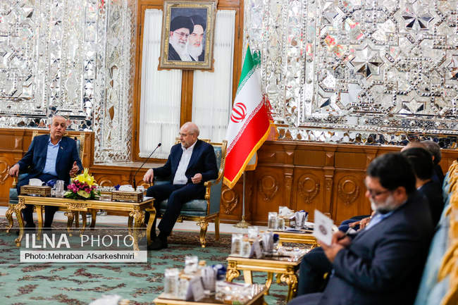  دیدار رئیس مجلس شورای اسلامی با رئیس دفتر سیاسی حماس