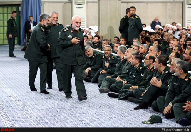 دیدار فرماندهان سپاه پاسداران انقلاب اسلامی‌ با حضرت آیت‌الله خامنه‌ای
