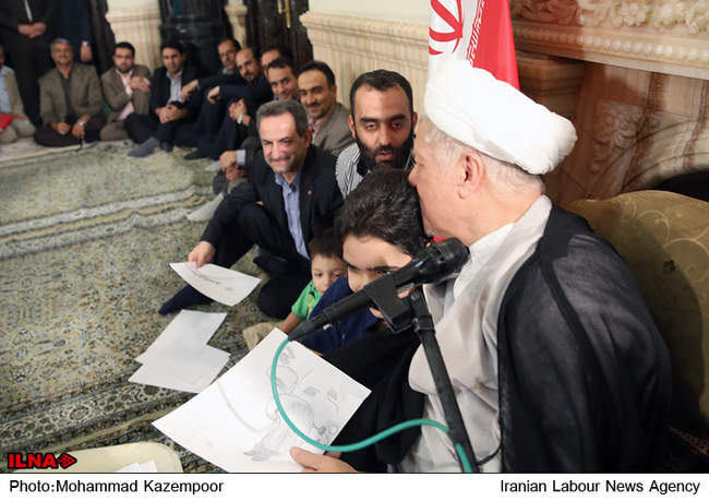 دیدار فرزندان تحت پوشش بهزیستی با هاشمی رفسنجانی