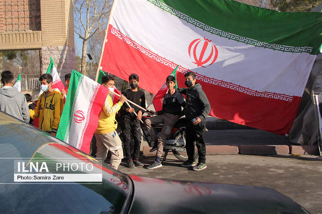 راهپیمایی خودرویی ۲۲بهمن در شیراز