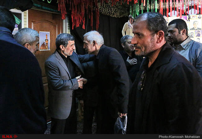 مراسم ترحیم برادر محمود احمدی نژاد