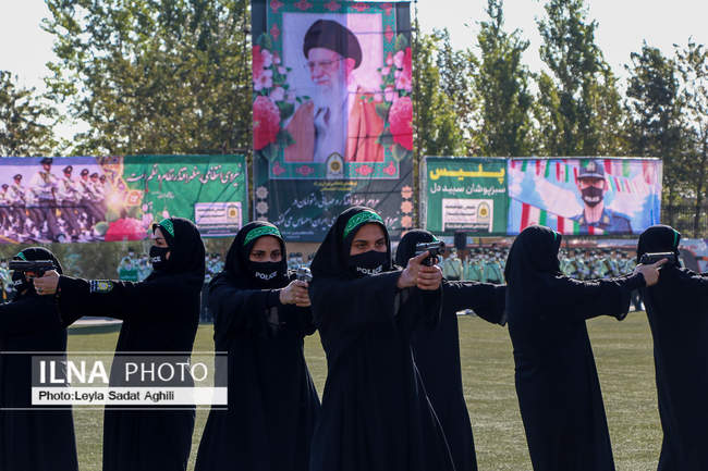 حضور  سردار رحیمی در مراسم صبحگاهی ستاد فاتب تهران