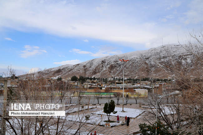 بارش برف زمستانی در شیراز