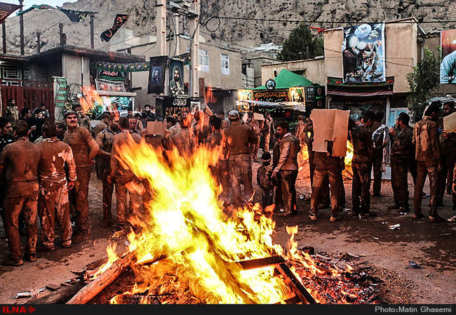 آیین گل مالی عاشورای حسینی در لرستان