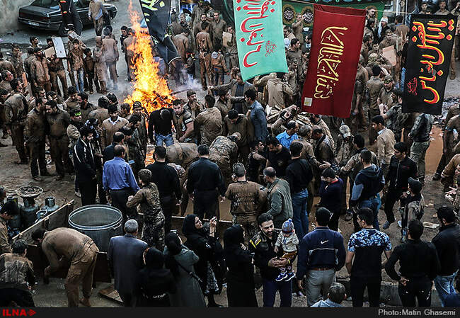آیین گل مالی عاشورای حسینی در لرستان