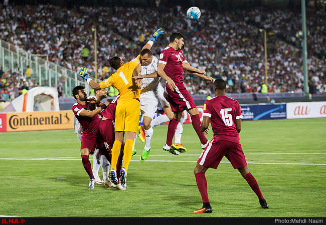 دیدار تیم‌های ملی ایران و قطر