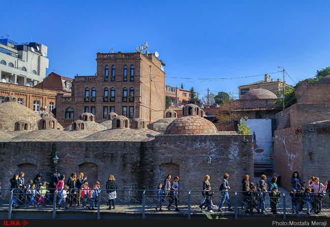 حمام های سولفور شهر تفلیس پایتخت گرجستان