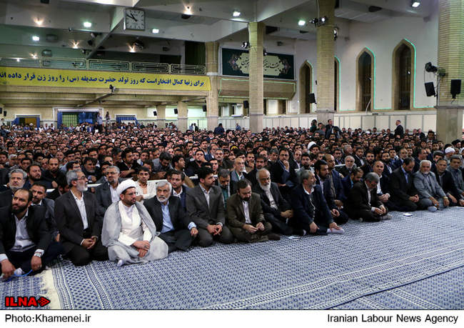 دیدار مداحان اهل بیت  با رهبر معظم انقلاب 