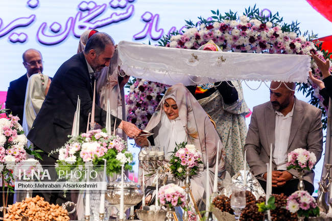 مراسم ازدواج ۹۰۰ زوج از فرزندان بازنشستگان نیروهای مسلح