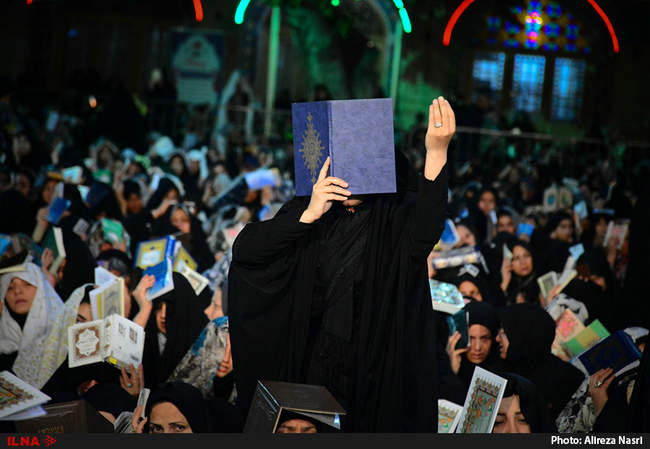 آئین شب بیست و یکم ماه مبارک رمضان در شاهزاده حسین (ع) قزوین