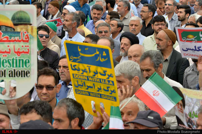 راهپیمایی مردم مشهد در روز جهانی قدس