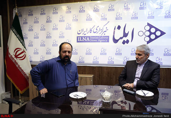 حضور محمدباقر نوبخت سخنگوی دولت در خبرگزاری کارایران( ایلنا) 