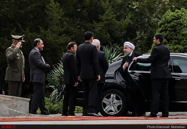مراسم استقبال رسمی از رجب طیب اردوغان، رییس جمهور ترکیه