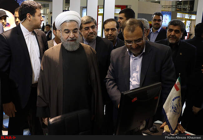 بازدید رییس جمهوری از نمایشگاه مطبوعات 