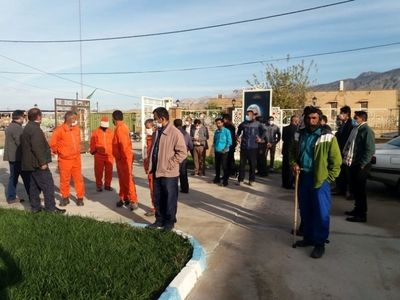 آغاز سومین روز از تجمع کارگران شهرداری صیدون در یک ماه گذشته