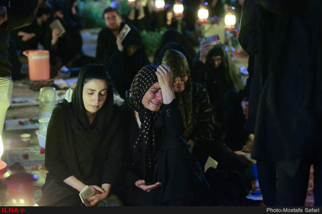 مراسم احیای شب بیست و سوم ماه مبارک رمضان در بهشت زهرا‎