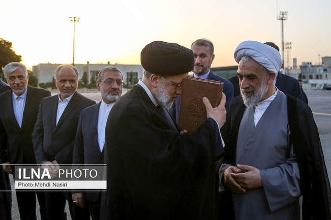 مراسم بدرقه رییس جمهور در سفر به  آمریکای لاتین