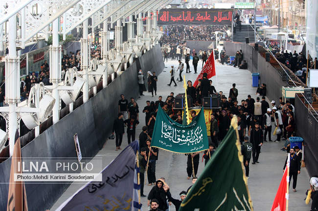  دسته جات عزاداری در اربعین حسینی در بین‌الحرمین 