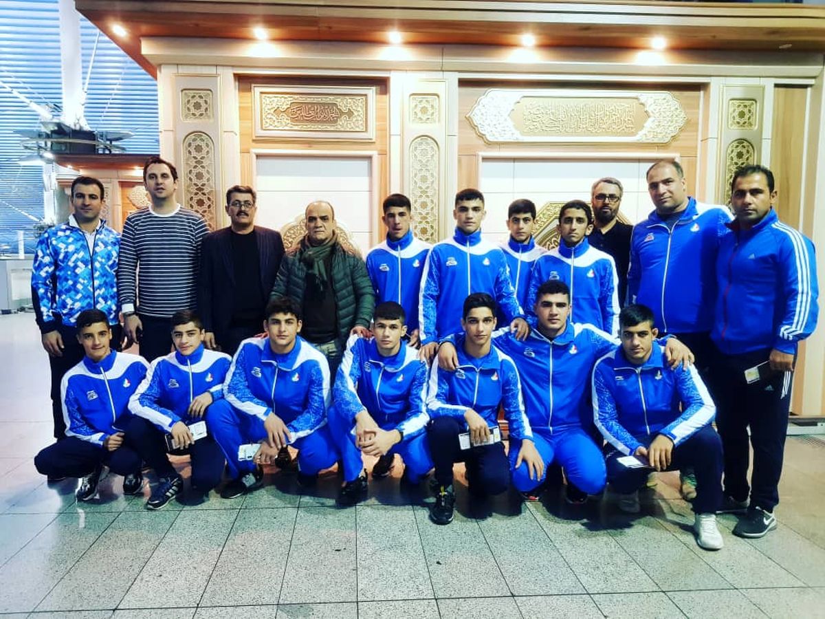 تیم منتخب کشتی آزاد نوجوانان راهی روسیه شد