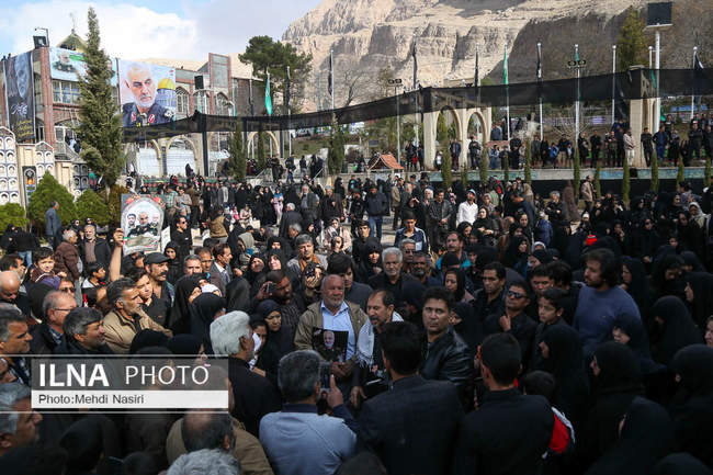 حال و هوای گلزار شهدای کرمان قبل از حضور سردار