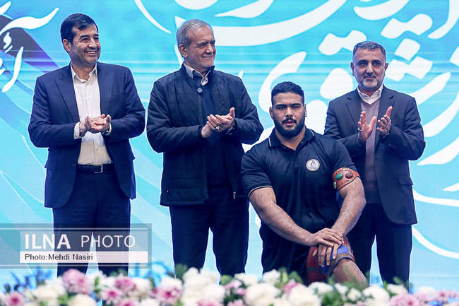 مراسم تجلیل از مدال‌آوران المپیک و پارالمپیک پاریس با حضور رییس جمه