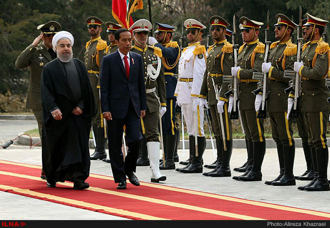 مراسم استقبال از رییس جمهوری اندونزی