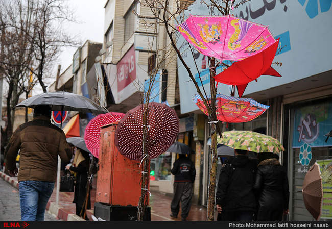 روز بارانی سنندج