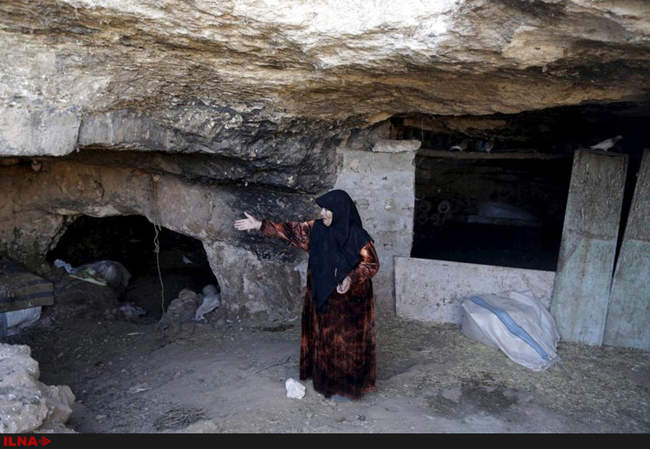 زندگی خانواده های سوری در غارها