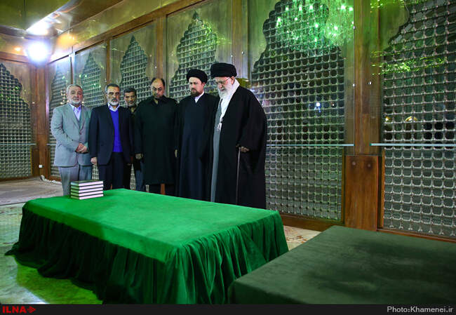 حضور رهبر انقلاب در مرقد مطهر امام راحل و گلزار شهدای بهشت زهرا