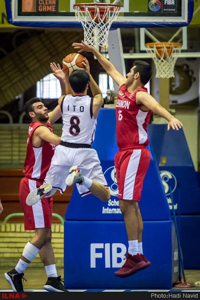 بیست و چهارمین دوره مسابقات بسکتبال قهرمانی جوانان آسیا: ژاپن - لبنان