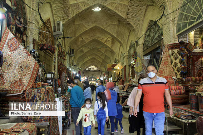 بازدید مسافران نوروزی ازمجموعه زندیه شیراز