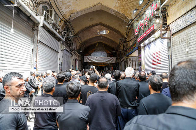 مراسم عزاداری تاسوعای حسینی - بازار تهران