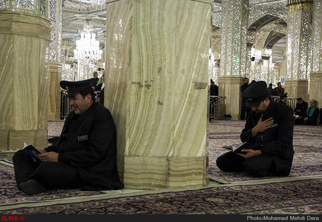 خطبه خوانی شب شهادت امام رضا (ع)در حرم مطهر رضوی با حضور عباس عراقچی