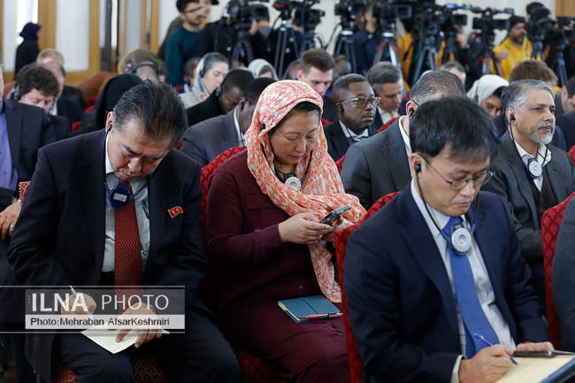 نشست وزیر امور خارجه با سفرا و روسای نمایندگی‌های خارجی مقیم تهران