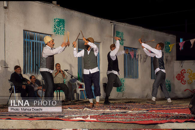 آیین سنتی رقص محلی در روستای کیذقان