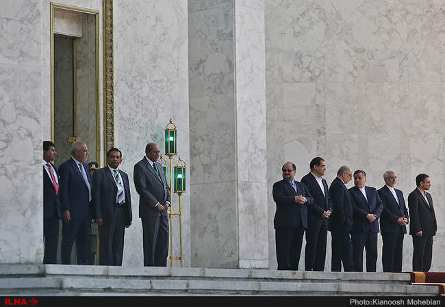 مراسم استقبال رسمی از رییس جمهور سریلانکا